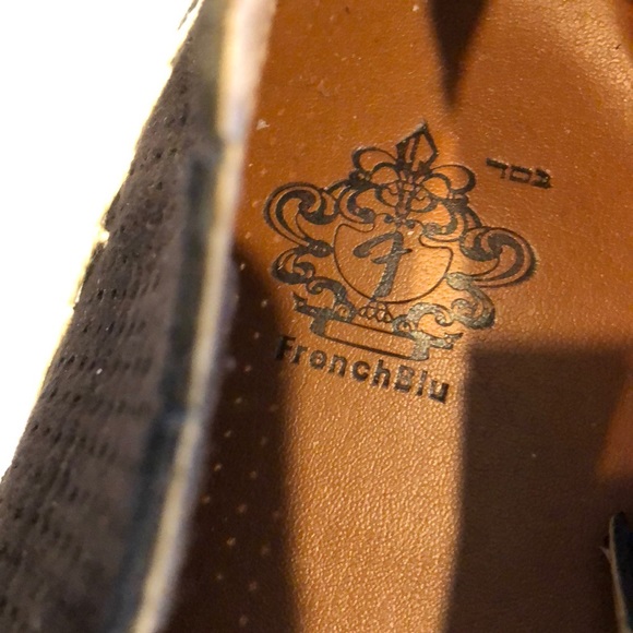 New FrenchBlu Black perforated suede espadrille 37 - Picture 4 of 4